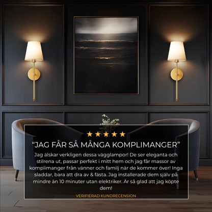 Trådlösa vägglampor (2-pack)
